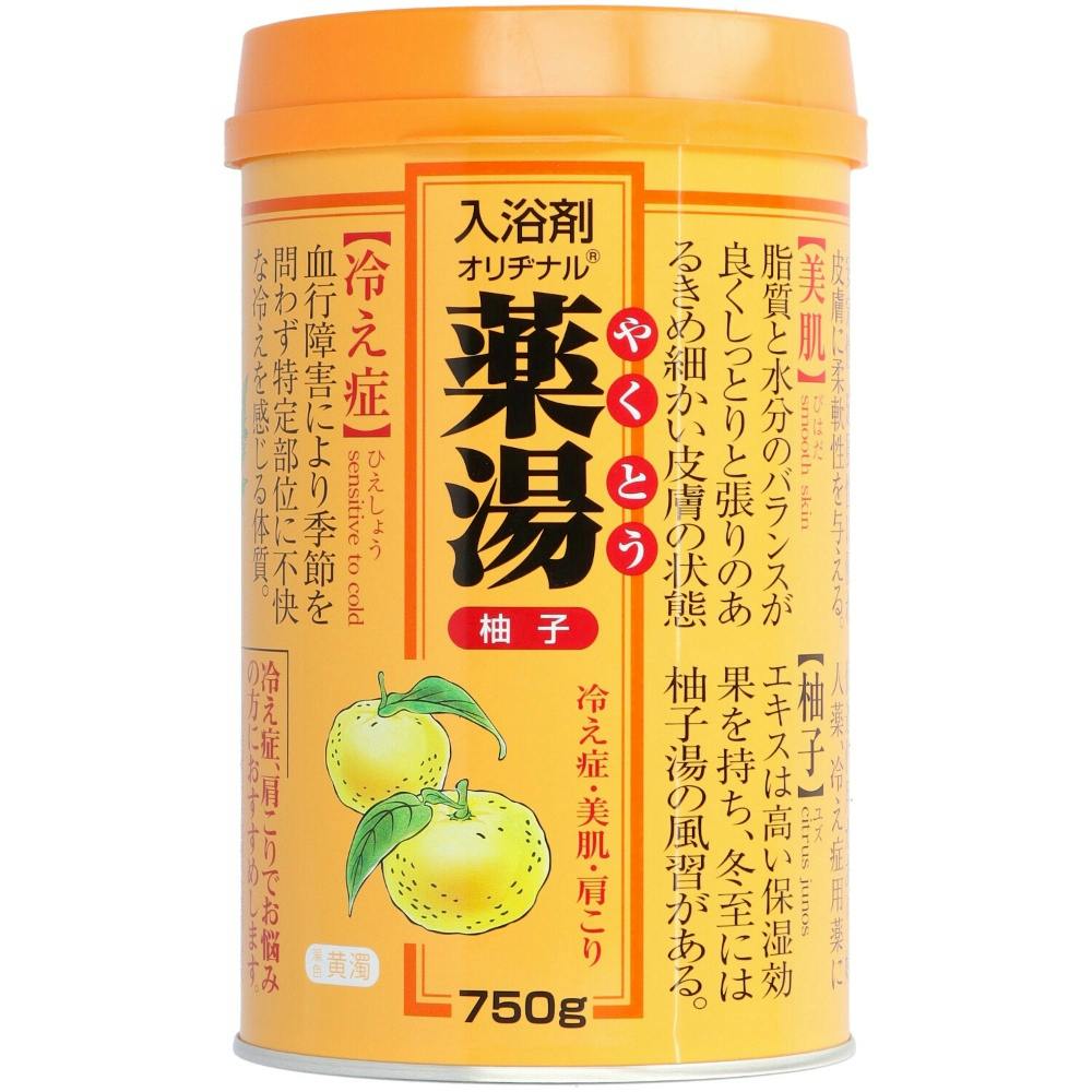 【12点まとめ買い】オリヂナル薬湯 ユズ ７５０Ｇ × 12点【送料込み】 ＃hrm-4901180023505