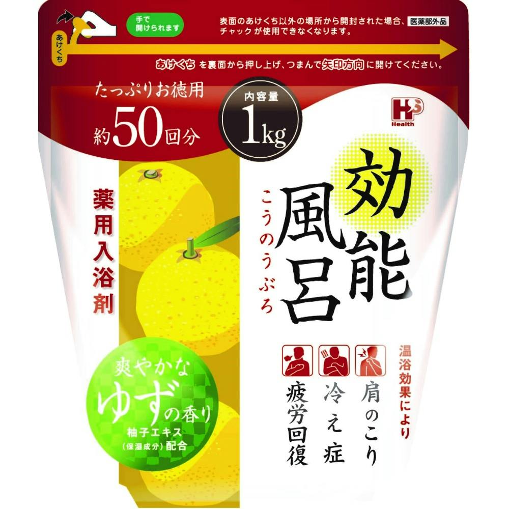 効能風呂ゆず1KG ×1点 #hrm-4976552039682 洗面用品