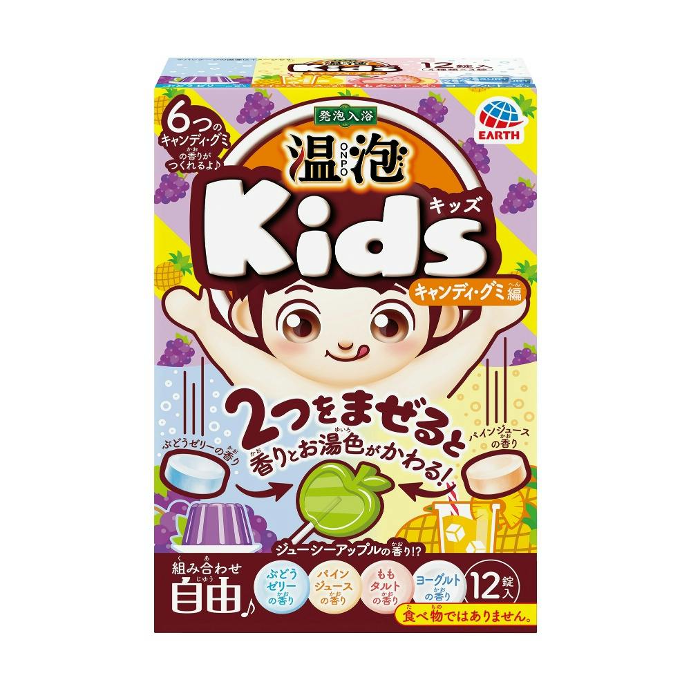 温泡 ONPO Kids キャンディ・グミ編 12錠入 ×1点 hrm#4901080089915 洗面用品 温泡 ONPO Kids キャンディ・グミ編 12錠入 ×1点 hrm#4901080089915 洗面用品