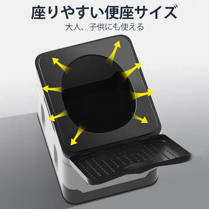 簡易トイレ 折りたたみ トイレ 防災 車 介護 非常用 グッズ ポータブル 車中泊 キャンプ アウトドア 登山 避難 緊急 仮設 携帯 椅子 野外 便器 水洗 車内 凝固剤