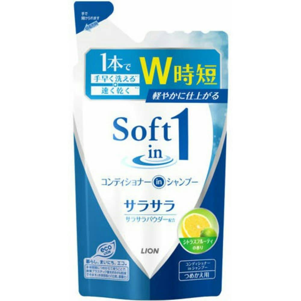 ソフトインワン さらさら つめかえ 380ml ×1点 #hrm-4903301169550 ヘアケア・スタイリング ソフトインワン さらさら つめかえ 380ml ×1点 #hrm-4903301169550 ヘアケア・スタイリング