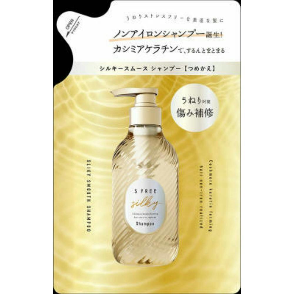 6点まとめ買い】エスフリー シャンプー シルキースムース つめかえ × 6