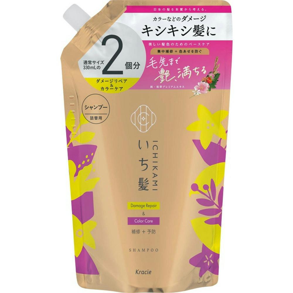 いち髪 ダメージリペア&カラーケア シャンプー 詰替用2回分 × 12点 #hrm-4901417723352 ヘアケア・スタイリング いち髪 ダメージリペア&カラーケア シャンプー 詰替用2回分 × 12点 #hrm-4901417723352 ヘアケア・スタイリング