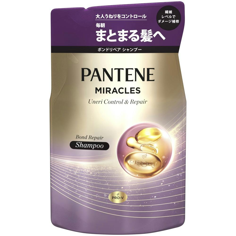 【12点まとめ買い】パンテーンミラクルズうねりコントロール＆リペアシャンプー詰替 × 12点【送料込み】 ＃hrm-4987176270498