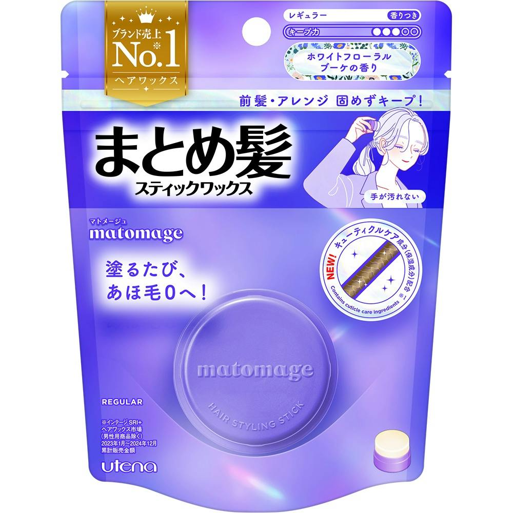 マトメージュ まとめ髪スティック レギュラー ホワイトフローラル