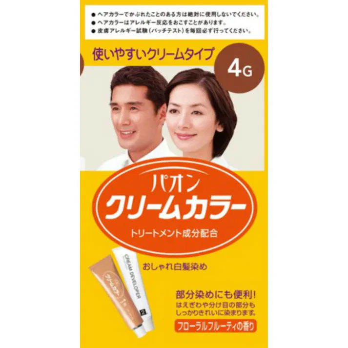 パオン クリームカラー 4G 自然な栗色 ×1点【送料込み】 #hrm-4987234130504