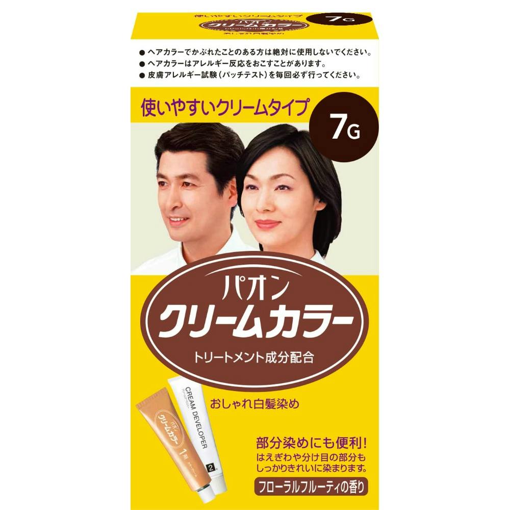 3点まとめ買い】パオン クリームカラー 7G 自然な黒褐色 × 3点【送料