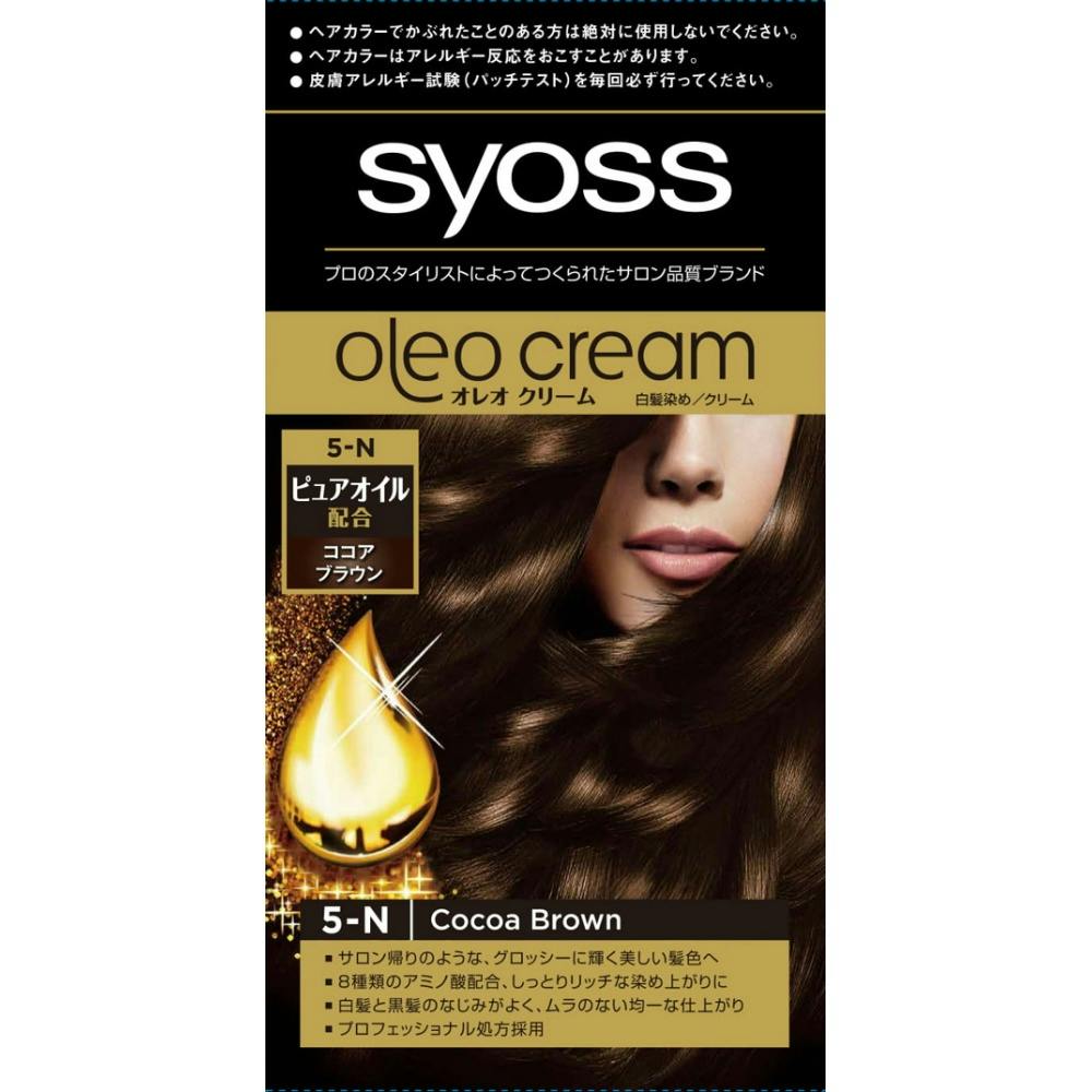 サイオス オレオクリーム ヘアカラー 5N ココアブラウン ×1点 #hrm-4987234361199 ヘアケア・スタイリング サイオス オレオクリーム ヘアカラー 5N ココアブラウン ×1点 #hrm-4987234361199 ヘアケア・スタイリング