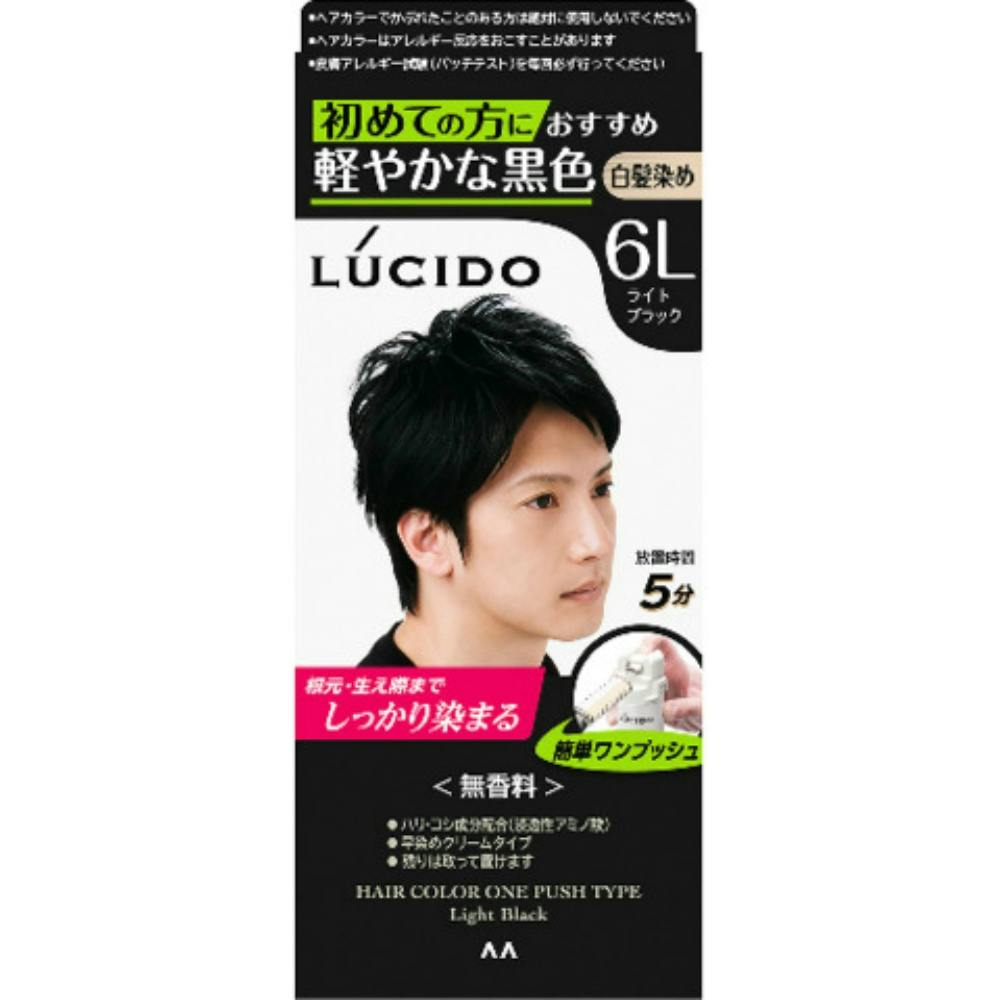ルシード ワンプッシュケアカラー ライトブラック （医薬部外品） ×1点【送料込み】 ＃hrm-4902806125689