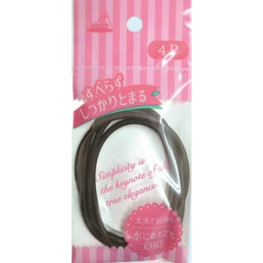 12点まとめ買い】YS－253BR しっかりとまるリングゴム 太 茶