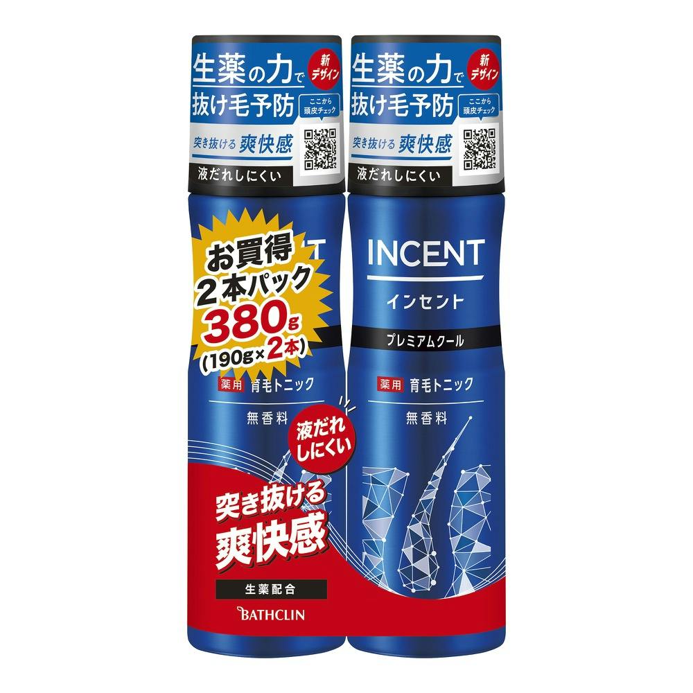 インセント 薬用育毛トニック 無香料 プレミアムクール １９０Ｇペアパック ×1点【送料込み】 ＃hrm-4548514511361
