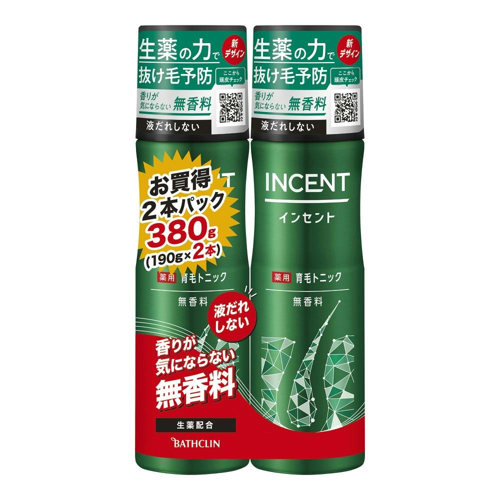 【12点まとめ買い】インセント 薬用育毛トニック 無香料 １９０Ｇペアパック × 12点【送料込み】 ＃hrm-4548514511354