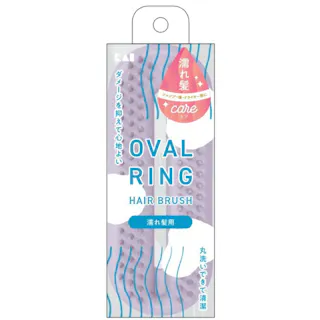 オーバルリングヘアブラシ 濡れ髪用(ピンク) ×1点【送料込み】 #hrm-4901601072204