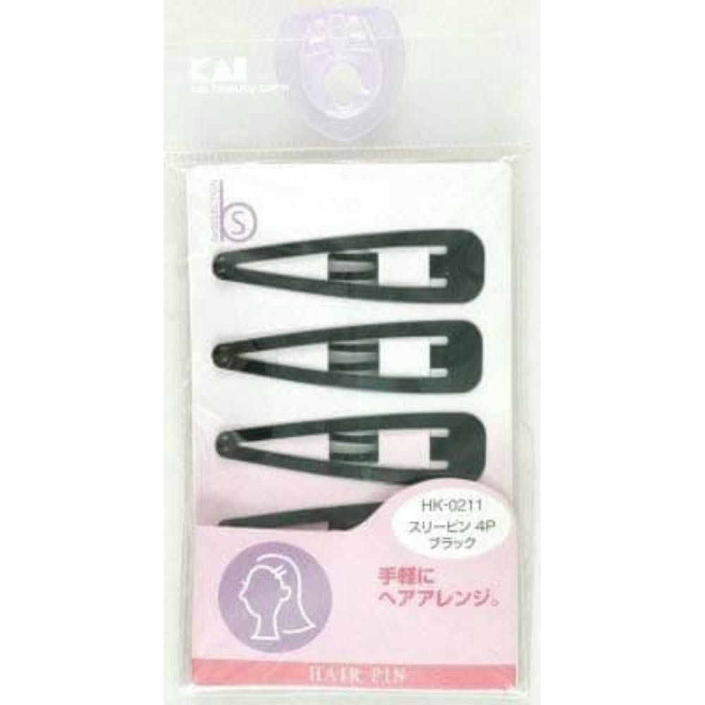 ＨＫ０２１１スリーピン４Ｐ黒 ×1点【送料込み】 ＃hrm-4901601973907