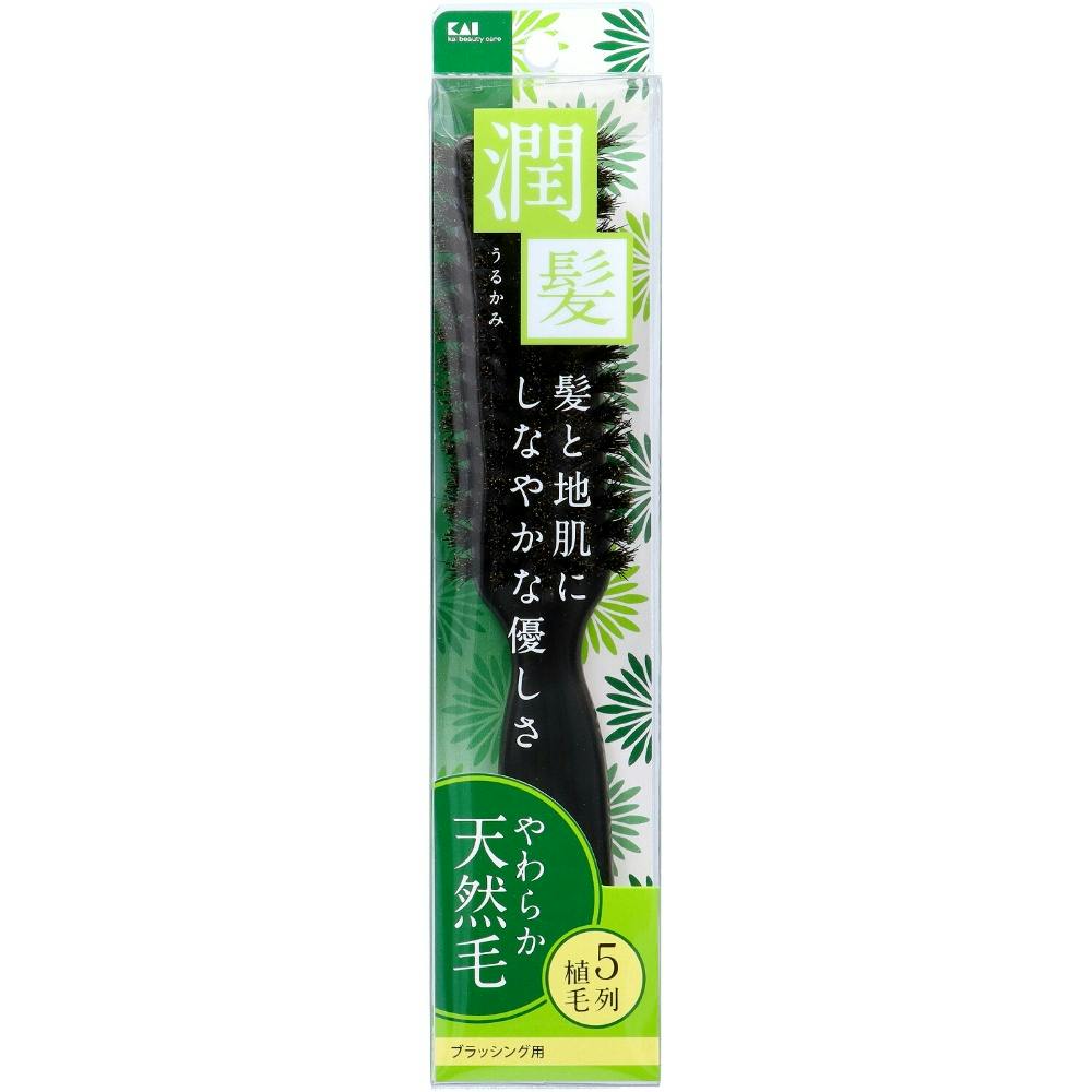 【6点まとめ買い】ＫＱ１５３７ ＫＱ 天然毛ブラッシングブラシ（潤髪） Ｌ × 6点【送料込み】 ＃hrm-4901601279726