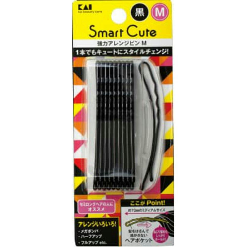 【12点まとめ買い】ＨＣ３３２４ ＳＣ 強力アレンジピンＭ（黒） × 12点【送料込み】 ＃hrm-4901601282177