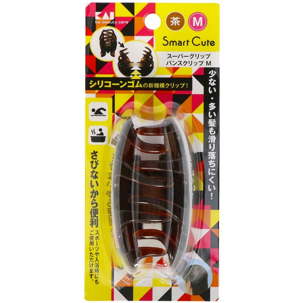 HC3315 SC スーパーグリップバンスクリップM(茶) ×1点 #hrm-4901601282085 ヘアケア・スタイリング