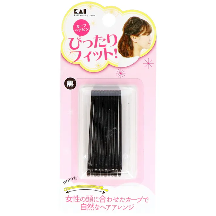 KQ3123カーブヘアピン黒 ×1点【送料込み】 #hrm-4901601303988