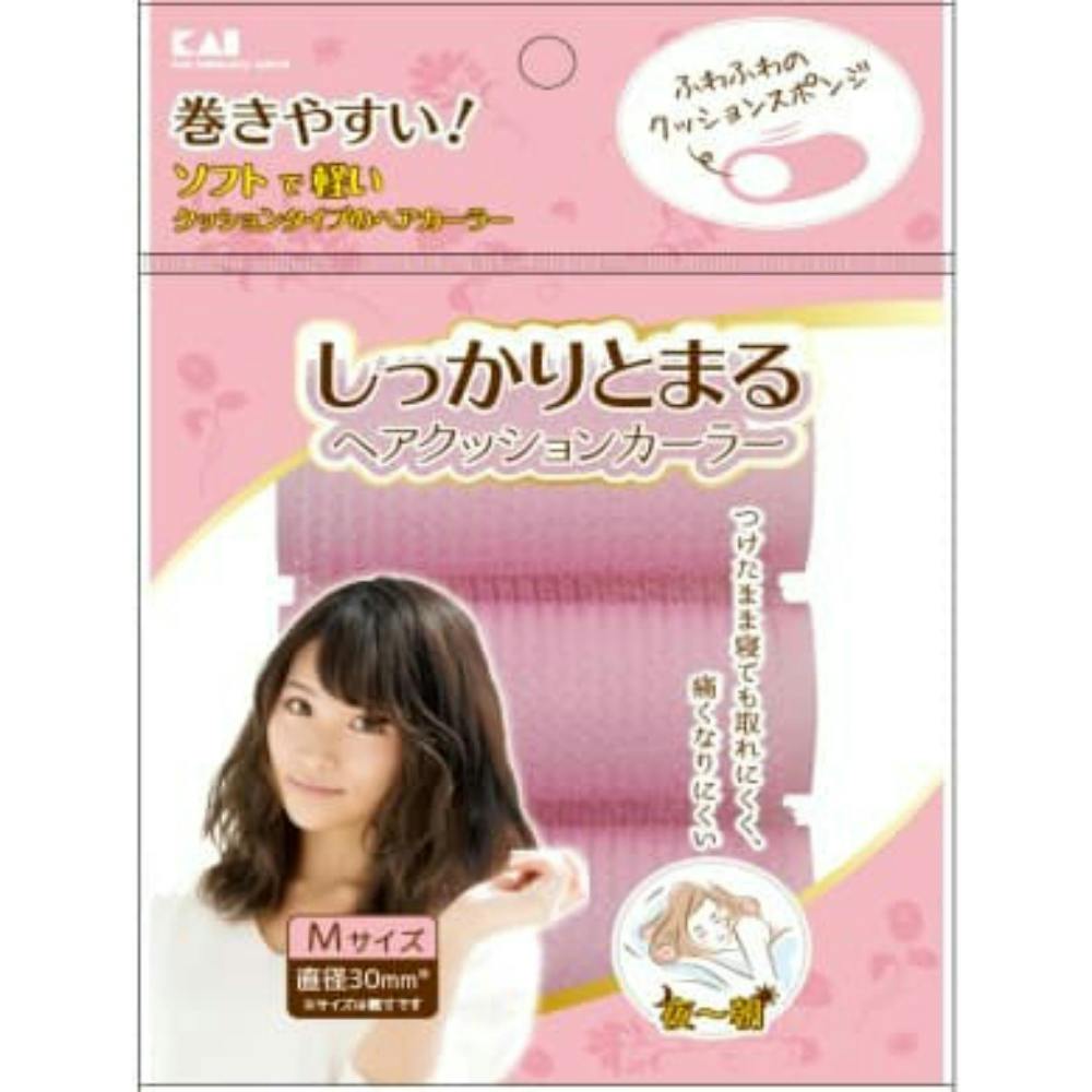 【6点まとめ買い】ＫＱ３１１６しっかりとまるヘアクッションカーラー Ｍ ３Ｐ × 6点【送料込み】 ＃hrm-4901601303216