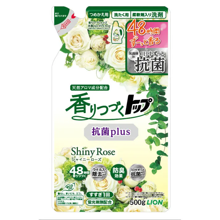 香りつづくトップ抗菌plus Shiny Rose つめかえ用 500g ×1点【送料込み】 #hrm-4903301355717
