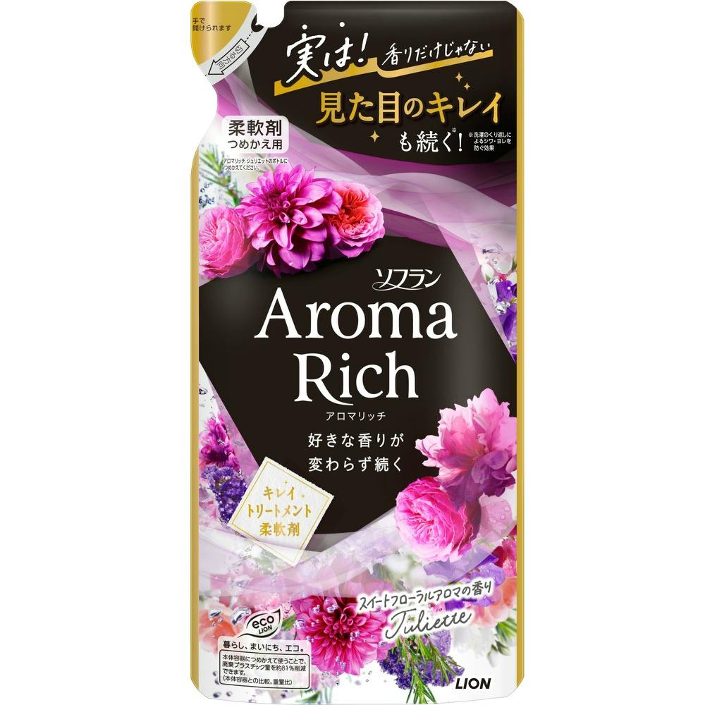 ソフラン アロマリッチ ジュリエット つめかえ用 380ml × 20点 #hrm-4903301353157 洗濯機用品 ソフラン アロマリッチ ジュリエット つめかえ用 380ml × 20点 #hrm-4903301353157 洗濯機用品