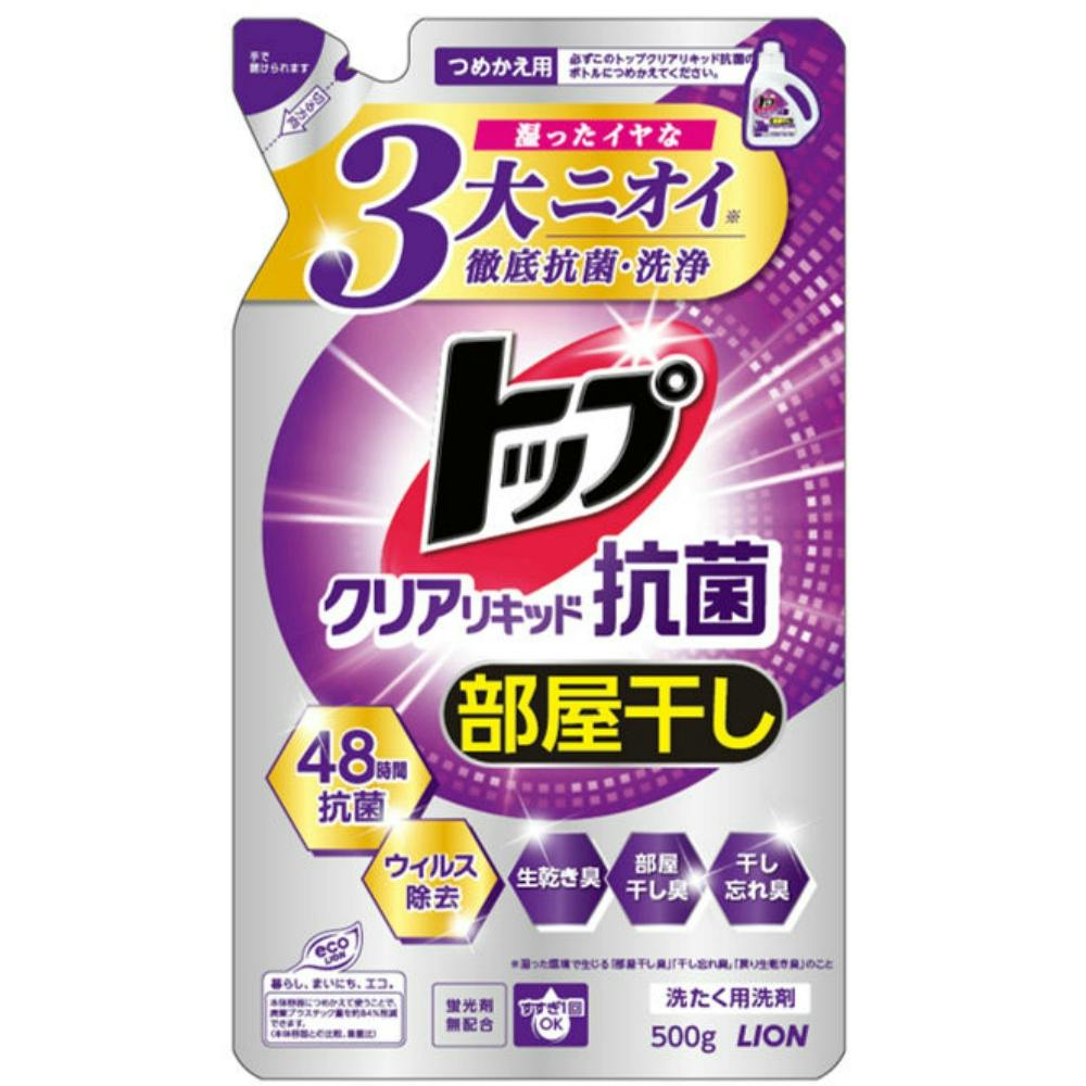 トップクリアリキッド 抗菌 つめかえ用 500g × 12点 #hrm-4903301355687 洗濯機用品 トップクリアリキッド 抗菌 つめかえ用 500g × 12点 #hrm-4903301355687 洗濯機用品