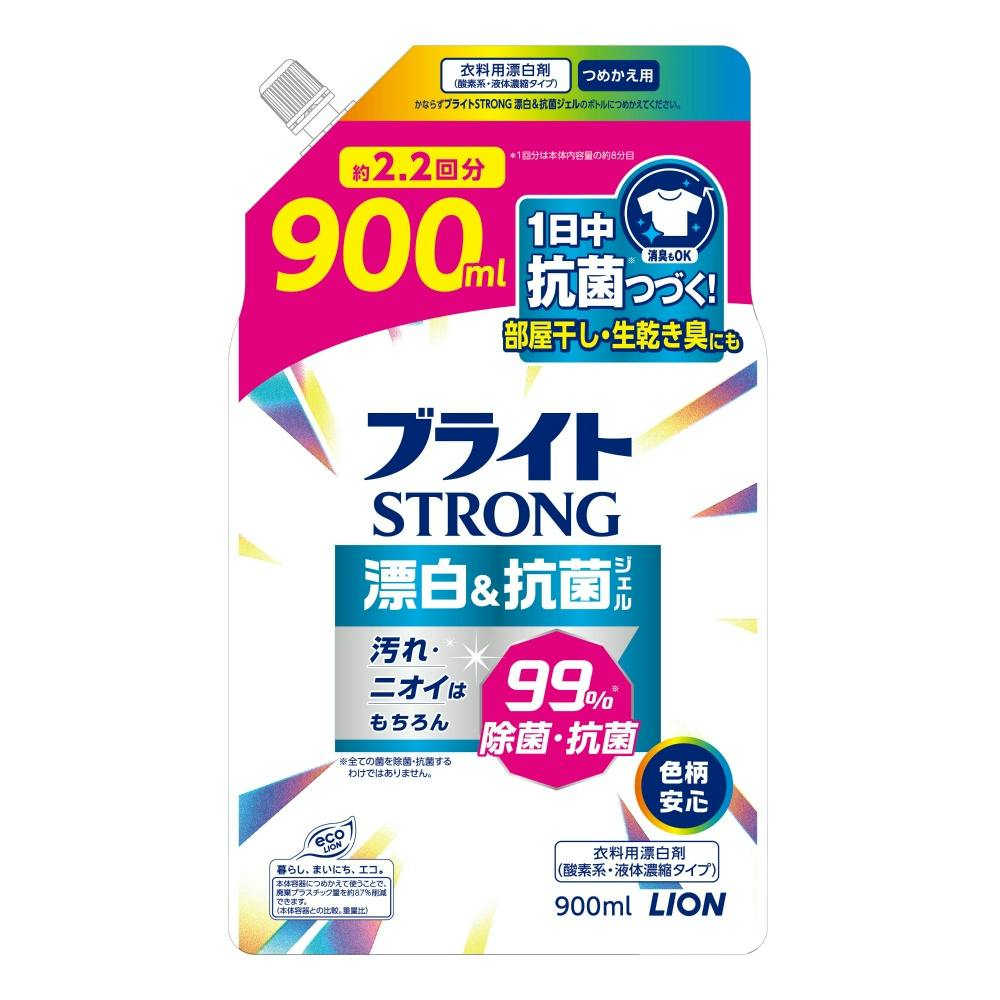 ブライトSTRONG 漂白&抗菌ジェル つめかえ用 ×1点 #hrm-4903301361909 洗濯機用品 ブライトSTRONG 漂白&抗菌ジェル つめかえ用 ×1点 #hrm-4903301361909 洗濯機用品