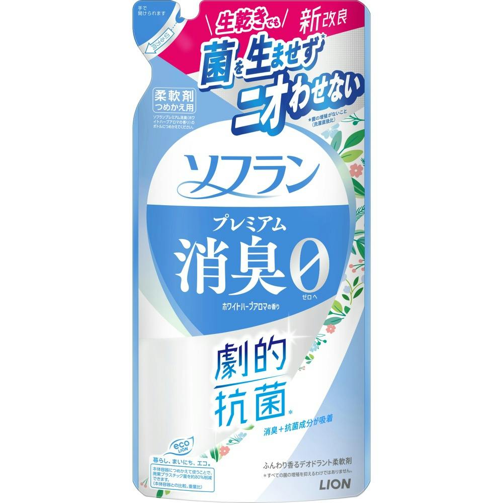 ソフラン プレミアム消臭 ホワイトハーブアロマの香り つめかえ用 380ml ×1点 #hrm-4903301363682 洗濯機用品 ソフラン プレミアム消臭 ホワイトハーブアロマの香り つめかえ用 380ml ×1点 #hrm-4903301363682 洗濯機用品