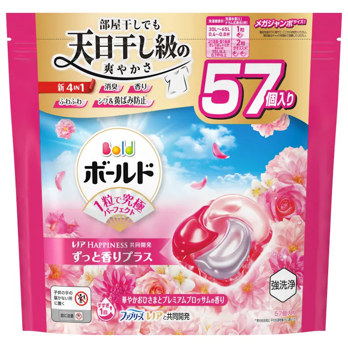 【5点まとめ買い】ボールドジェルボール4D華やかプレミアムブロッサムの香りつめかえメガジャンボサイズ × 5点【送料込み】 #hrm-4987176292636