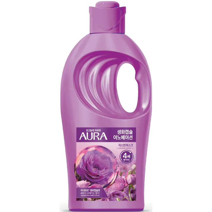 【8点まとめ買い】香りサフロン柔軟剤 AURA生花カプセル ジャスミンムスク 本体 × 8点【送料込み】 #hrm-4985275799292