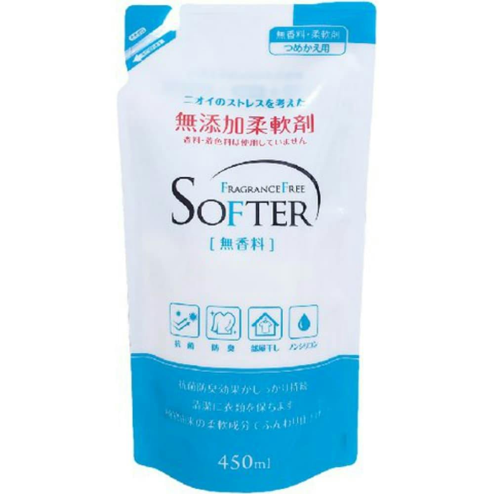 無添加柔軟剤詰替450ml × 24点 #hrm-4901329280530 洗濯機用品 無添加柔軟剤詰替450ml × 24点 #hrm-4901329280530 洗濯機用品