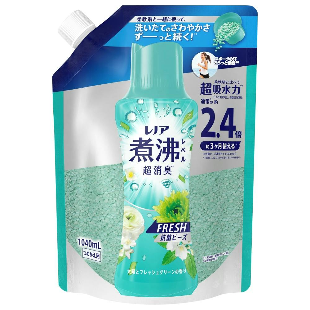 レノア煮沸レベル消臭抗菌ビーズみずみずしく香るフレッシュグリーンの香りつめかえ用特大 × 7点 #hrm-4987176323040 洗濯機用品 レノア煮沸レベル消臭抗菌ビーズみずみずしく香るフレッシュグリーンの香りつめかえ用特大 × 7点 #hrm-4987176323040 洗濯機用品