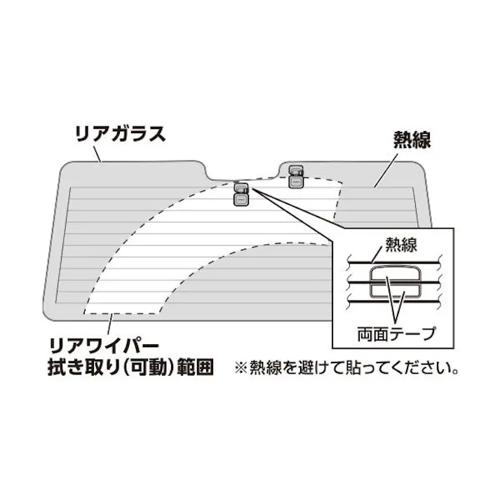 DRV-C750対応 リアカメラ 車外後方撮影用 ドライブレコーダー用カメラ 後方カメラ KENWOOD ケンウッド CMOS-DR750