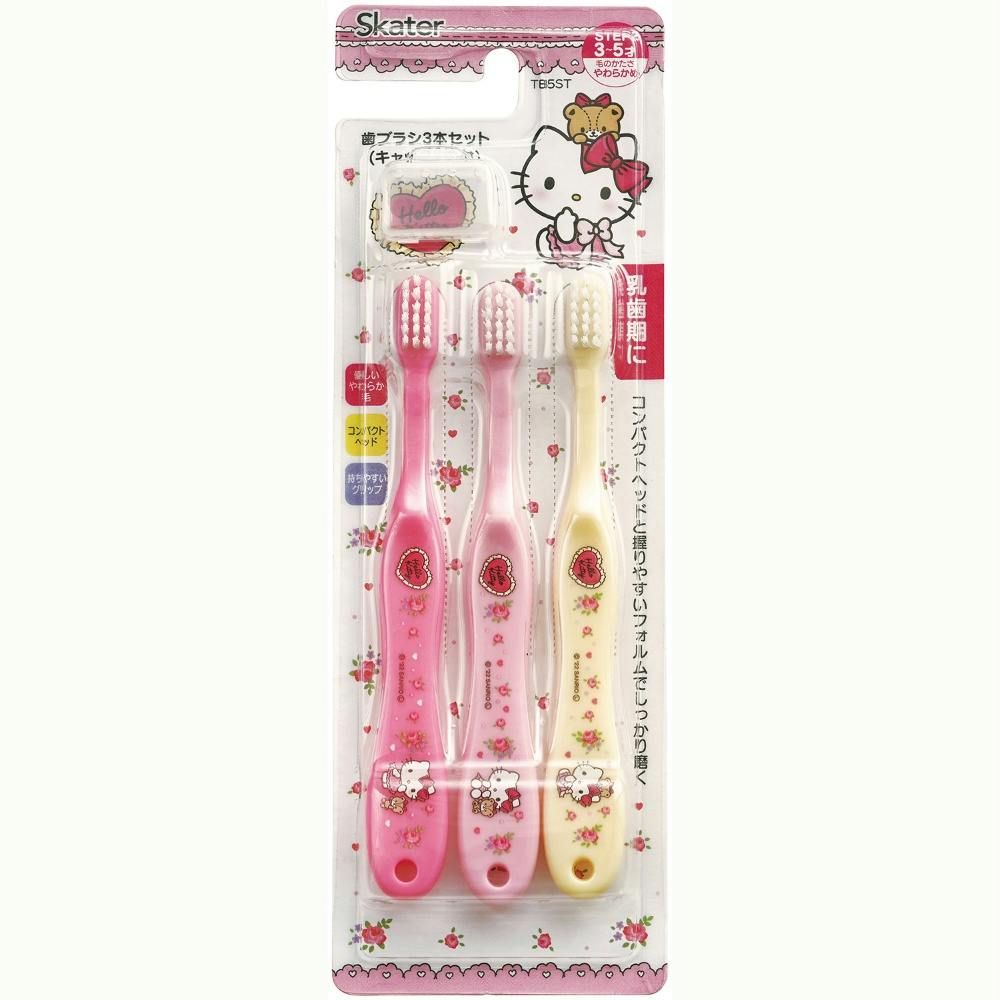 園児用歯ブラシ3Pキャップ付 KTラブリーフラワー TB5ST ×1点 #hrm-4973307628856 オーラルケア 園児用歯ブラシ3Pキャップ付 KTラブリーフラワー TB5ST ×1点 #hrm-4973307628856 オーラルケア