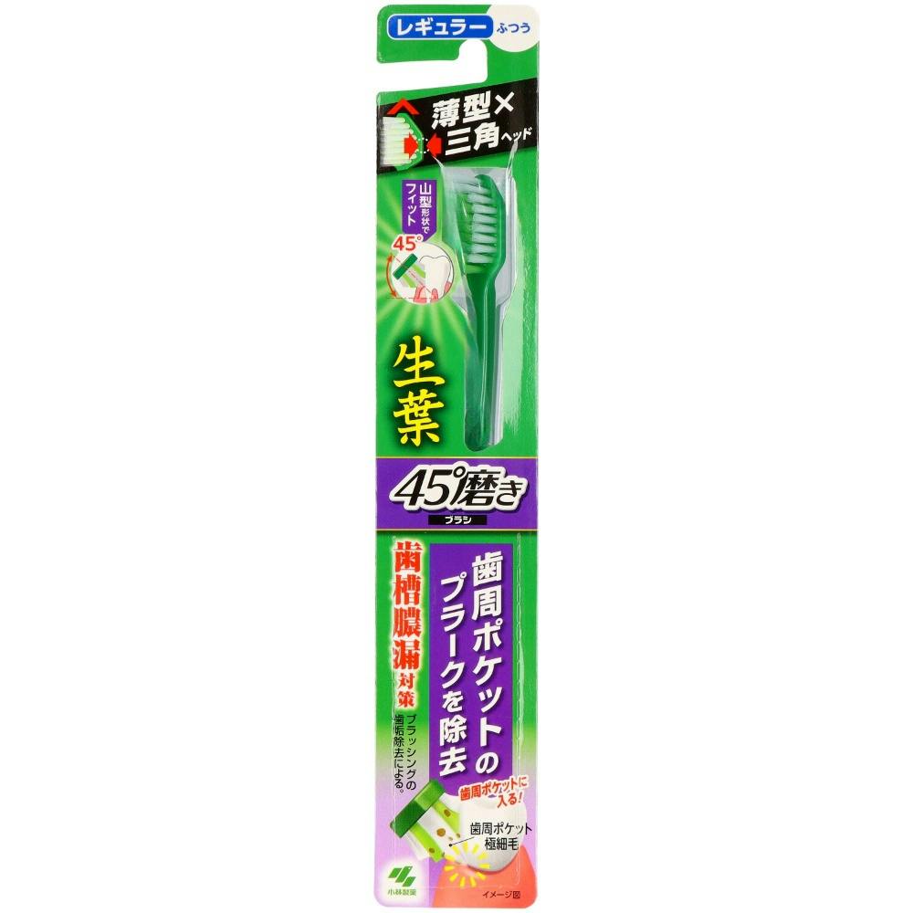 生葉45°磨きブラシ レギュラー ふつう 1本 ×1点 #hrm-4987072052518 オーラルケア 生葉45°磨きブラシ レギュラー ふつう 1本 ×1点 #hrm-4987072052518 オーラルケア