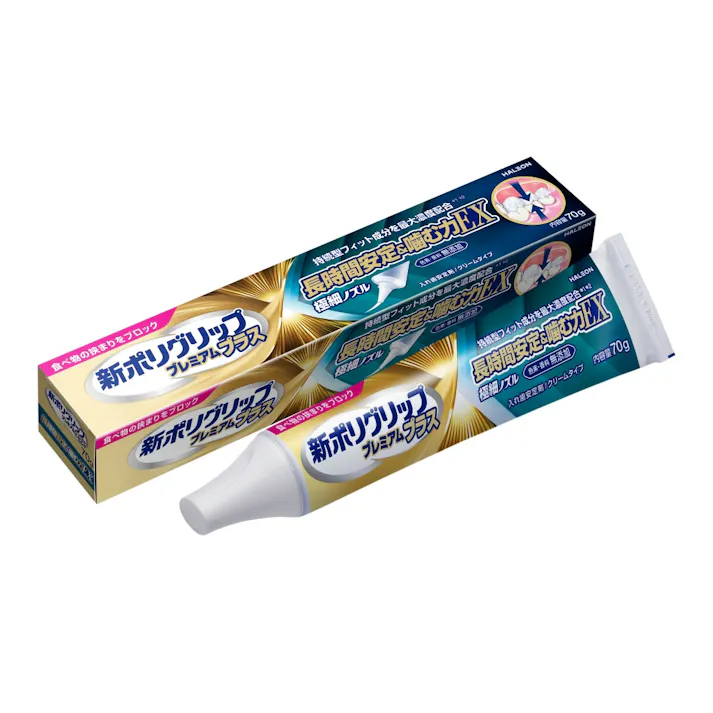 【6点まとめ買い】新ポリグリップ プレミアムプラス 長時間安定&噛む力EX 70g × 6点【送料込み】 #hrm-4987977000836