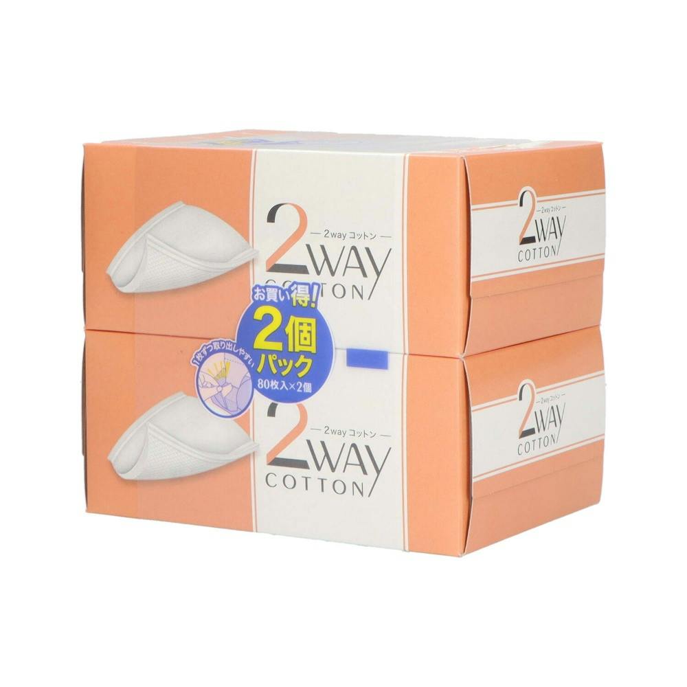 コットン・ラボ 2wayコットン80枚2個パック ×1点【送料込み