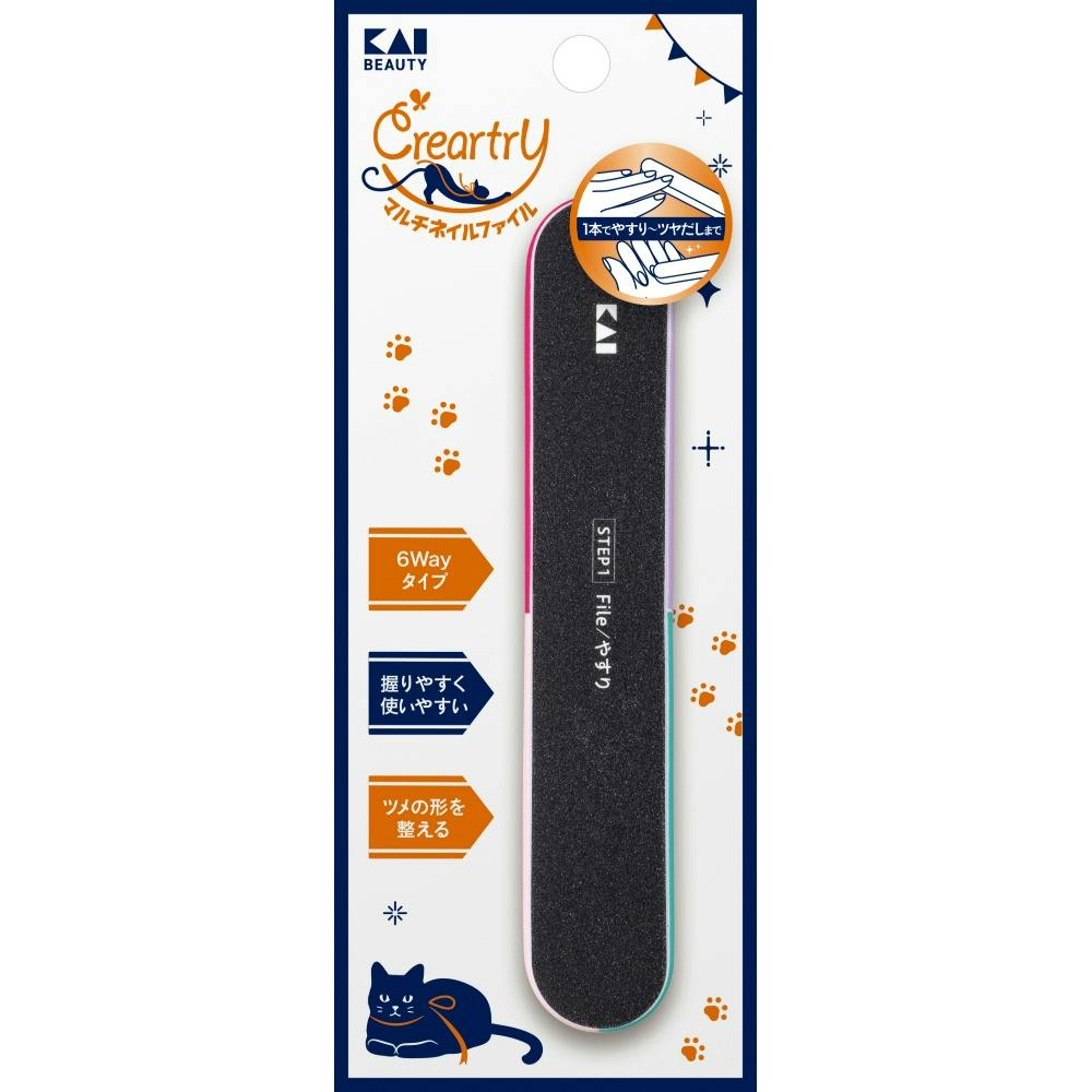 【6点まとめ買い】ＨＣ４０１９ クレアートリー マルチネイルファイル × 6点【送料込み】 ＃hrm-4901601079517