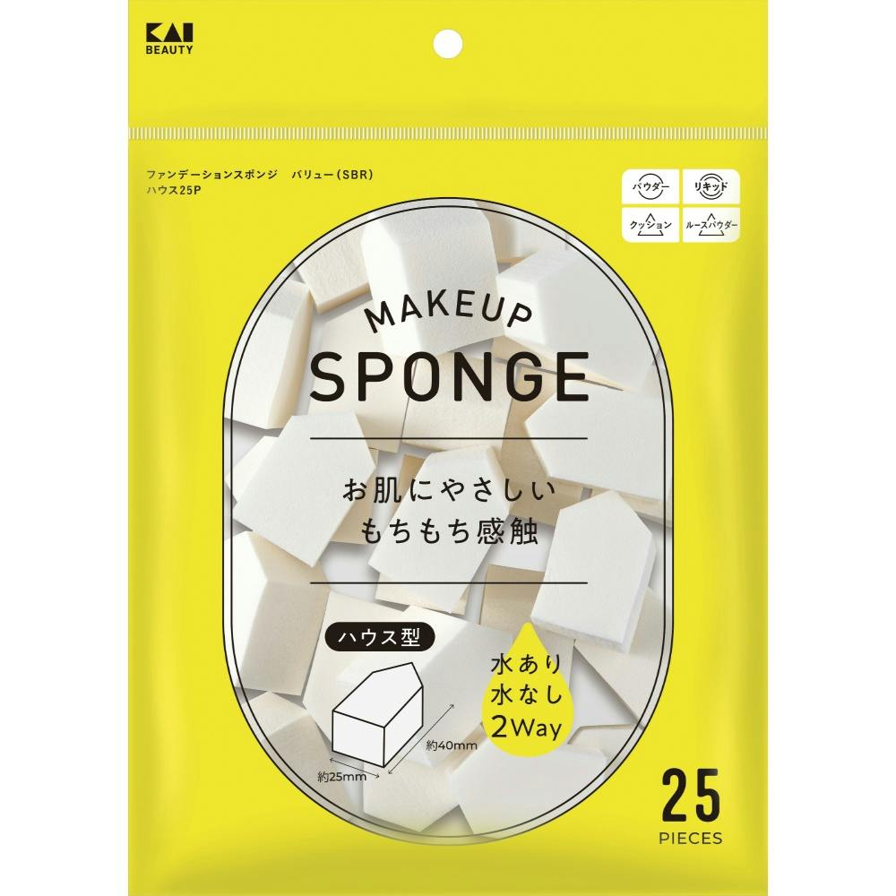 【6点まとめ買い】ＫＱ３３００ ファンデーションスポンジ バリュー ハウス × 6点【送料込み】 ＃hrm-4901601080032