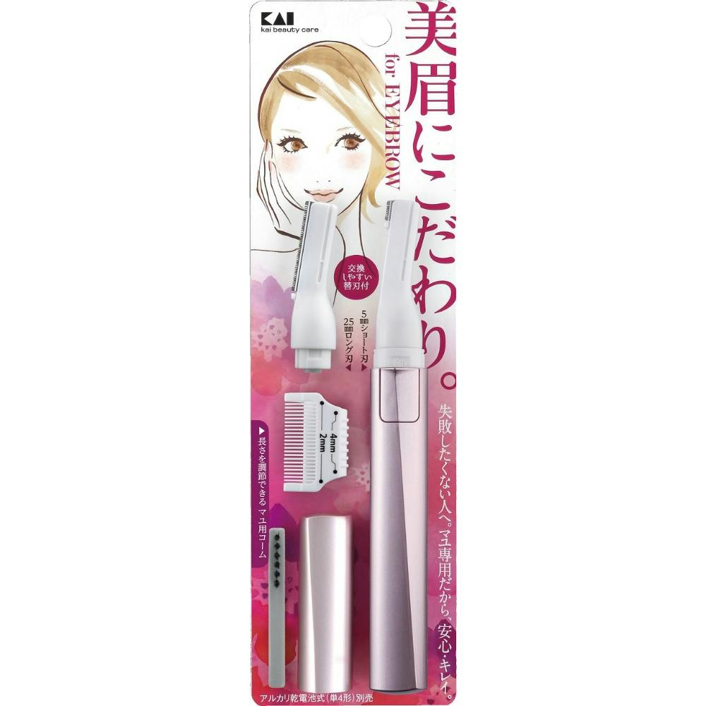 ＫＱ１８０２ クシ付きマユトリマー（女性用） × 12点 ＃hrm-4901601279542 コスメ・化粧品