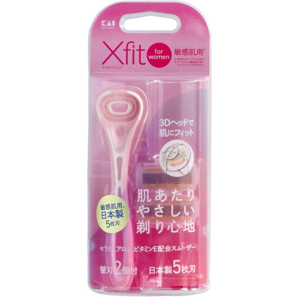 Xfit for women 敏感肌用 カミソリ 替刃2個付 GA0094 ×1点 #hrm-4901331003325 シェービング用品 Xfit for women 敏感肌用 カミソリ 替刃2個付 GA0094 ×1点 #hrm-4901331003325 シェービング用品