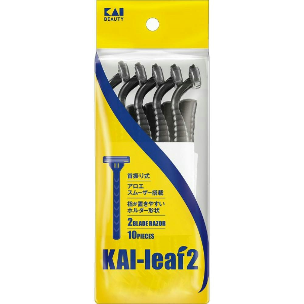 GA0122 KAI leaf2 10本入 × 10点 #hrm-4901331006449 シェービング用品 GA0122 KAI leaf2 10本入 × 10点 #hrm-4901331006449 シェービング用品
