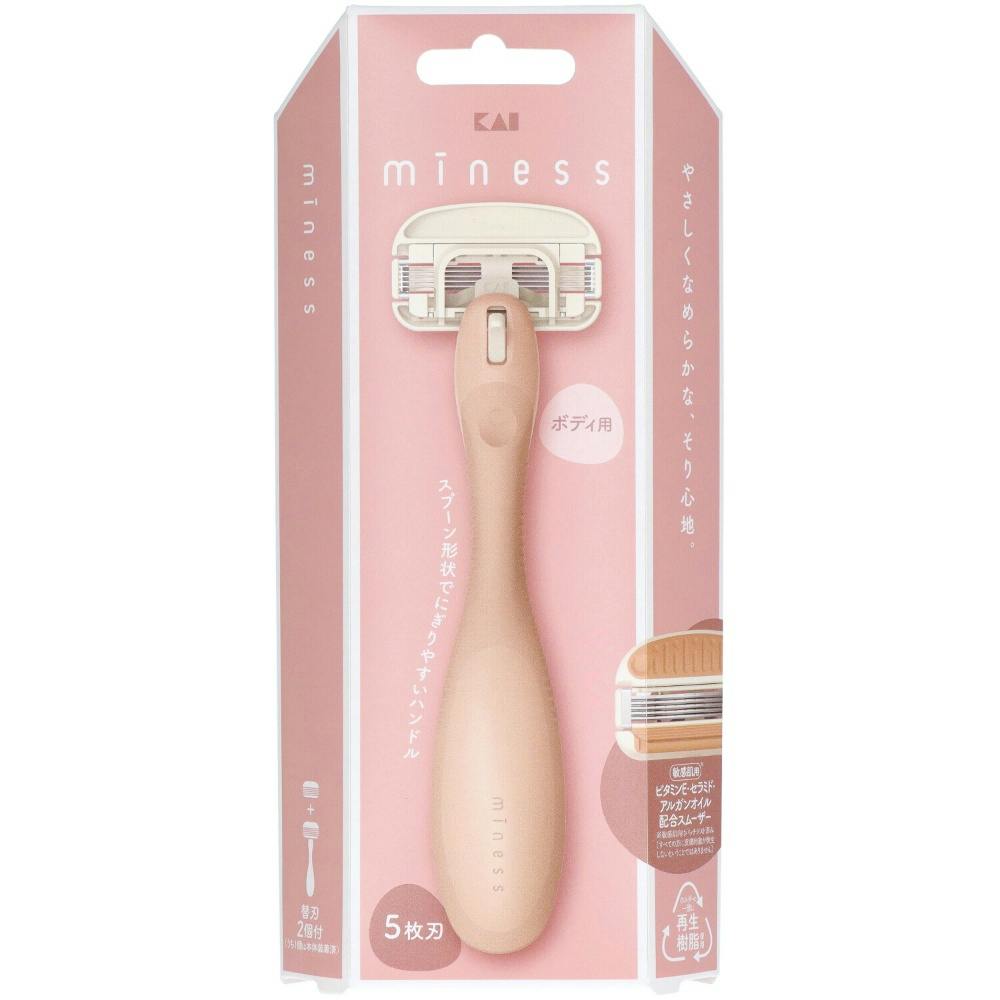 GA0130 miness ボディ用カミソリ 替刃2個付 ×1点 #hrm-4901331006333 シェービング用品 GA0130 miness ボディ用カミソリ 替刃2個付 ×1点 #hrm-4901331006333 シェービング用品