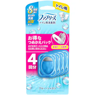 ファブリーズトイレ用消臭剤ブルー・シャボンつめかえ4個パック ×1点【送料込み】 #hrm-4987176258915