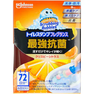 スクラビングバブル トイレスタンプフレグランス最強抗菌 クリスピーシトラス本体 ×1点【送料込み】 #hrm-4901609015982