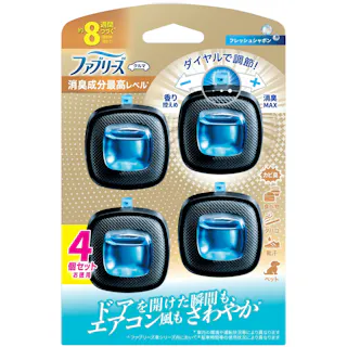 【6点まとめ買い】ファブリーズイージークリップ消臭成分最高レベルフレッシュシャボン4個パック × 6点【送料込み】 #hrm-4987176323903