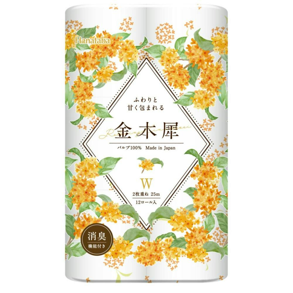 HANATABA金木犀12ロールW × 8点 hrm#4902727015540 紙製品 HANATABA金木犀12ロールW × 8点 hrm#4902727015540 紙製品