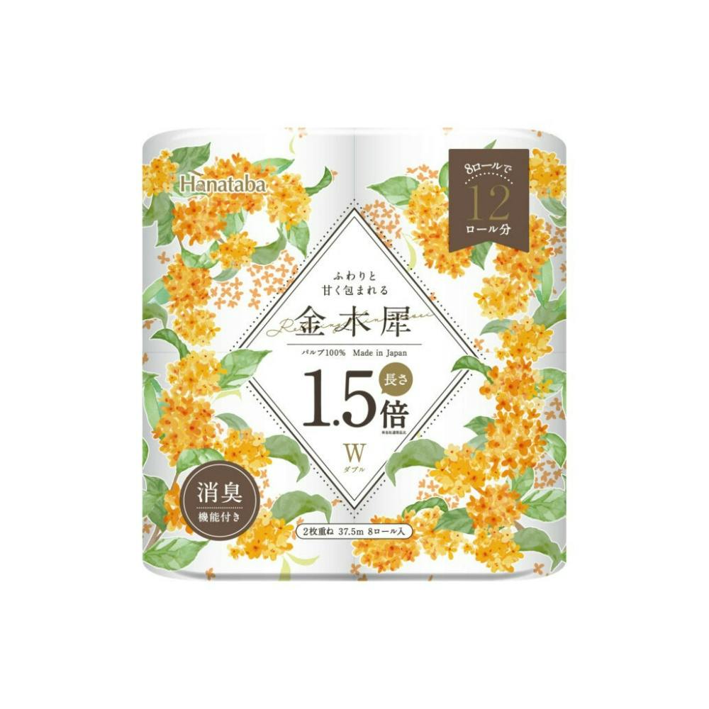 Hanataba金木犀1.5倍8RW × 8点 #hrm-4902727015762 紙製品 Hanataba金木犀1.5倍8RW × 8点 #hrm-4902727015762 紙製品