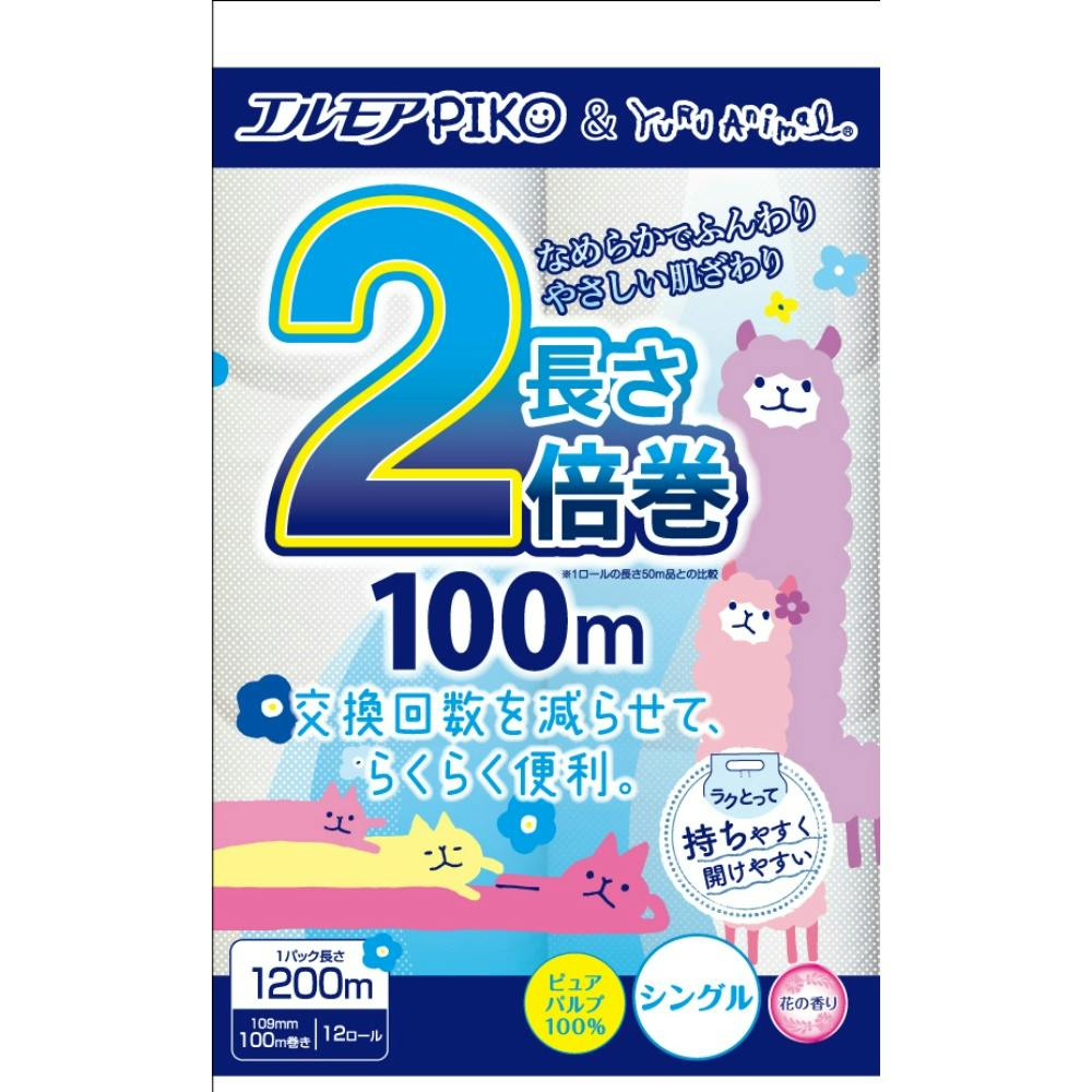 エルモア ピコ 2倍巻 12ロール シングル 100M ×1点 #hrm-4971633163133 紙製品 エルモア ピコ 2倍巻 12ロール シングル 100M ×1点 #hrm-4971633163133 紙製品