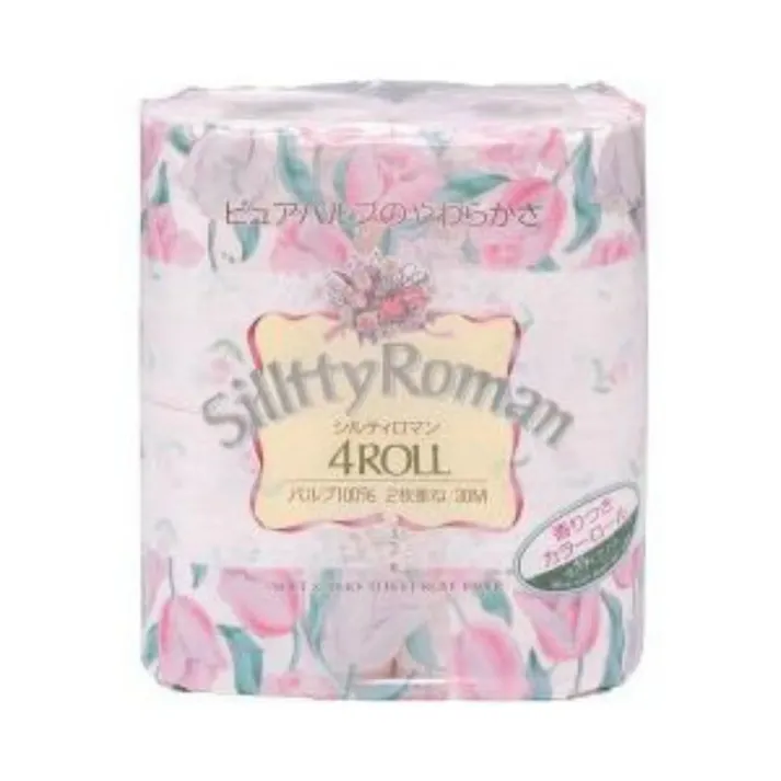 【12点まとめ買い】シルティロマン トイレットペーパー 4ロール ダブル × 12点【送料込み】 #hrm-4901733310205